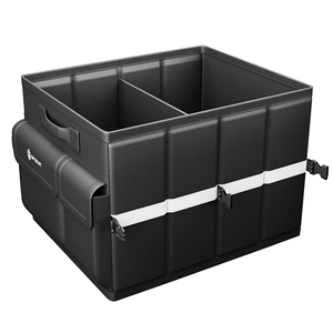 Hộp đựng đồ đa năng gấp gọn cho cốp xe QSP046, 10 cái, màu đen, chống thấm nước, cao cấp, dùng để sắp xếp đồ đạc trong xe hơi - Product Image 1