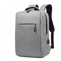 Mochila Impermeable de Poliéster para Viajes, Negocios, Universidad, Estudiantes, con Compartimento para Laptop, Diseño Simple y Moderno