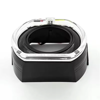 Nouvelle couverture intégrée pour guide de lumière, 2,5 pouces, grande lentille carrée, couvercle décoratif, écran de protection lumineux, LED Angel Eye, feux de jour