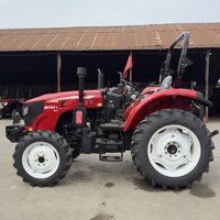 Nouveau Tracteur Agricole National Dongfanghong/YTO MF504-5 à Quatre Roues, Moteur Suralimenté 18 CV, Boîte de Vitesses, Pompe Hydraulique Multifonctionnelle, Petit Modèle