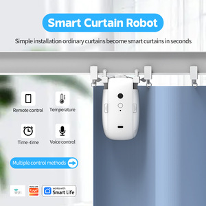 Smart Electric Curtain Motor Bluetooth Control Built-in Rechargeable Battery App Voice Manual Operation For Home Automation - Product Image 4