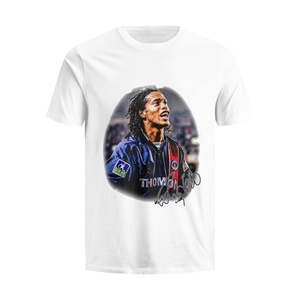 Maglietta da Calcio <span class=keywords><strong>Ronaldo</strong></span> per Uomo, Design Casual Transfrontaliero, Collo Tondo, Stampa 100% Cotone, Manica Corta, Vestibilità Comoda - Product Image 1