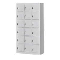 Casier de rangement pour meubles de bureau, portable, à 18 portes, piscine, en acier, compartiments multiples, mobilier de travail