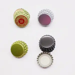 Bouchon à couronne de 26mm pour bouteille de bière Bouteille de boisson Logo personnalisé Bouchons à vis en plastique Novatwist en fer blanc personnalisés Bouteilles à couvercle oscillant