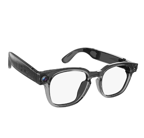 Hot New High-Tech Smart Glasses with Blue Light Blocking Directional Audio & AI Translation 1080p Resolution Blue Color