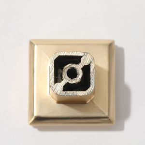Modern Minimalist Square Brass Cabinet Handle For Drawer And Wardrobe Door Durable <b>Copper</b> <b>Knob</b> Nordic Light Luxury Design - Product Image 3