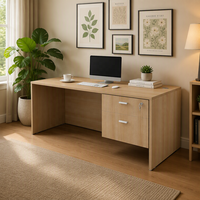 Bureau individuel moderne - Table de réception en mélamine pour école, hôtel, hôpital, mobilier commercial, vente chaude