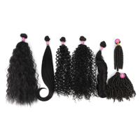 OrientFashion 6pcs Satu Paket Rambut Campuran Manusia Murah Berkualitas Tinggi Premium Blend Hair Synthetic