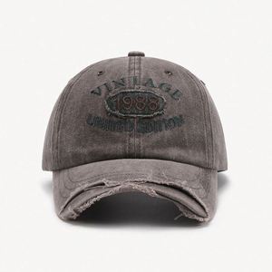 Casquettes de baseball en coton brodé délavé pour l'extérieur, style vieilli, avec logo personnalisé, vente en gros - Product Image 5