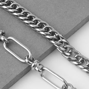 Collar de Acero Inoxidable de Alta Calidad con Colgantes en Capas, Pulido Espejo Brillante para Joyería DIY para Aniversario - Product Image 3