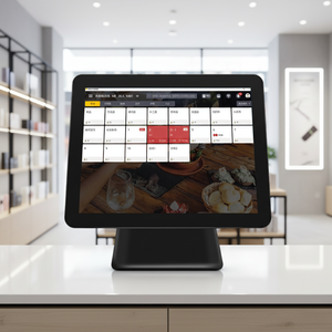 新型ビジネス用POSシステム、迅速配送、15.6+11.6インチ、1024x768タッチモニターLCD VA、内蔵Intelプロセッサ、<span class=keywords><strong>DDR3</strong></span>、<span class=keywords><strong>3</strong></span>年保証 - Product Image 1