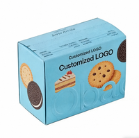 Boîte à biscuits rigide en deux parties avec encoche de déchirement pour coffret cadeau de biscuits et de thé