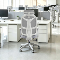 Chaise de bureau ergonomique pivotante moderne avec support lombaire pour employés, administrations et entreprises – Vente en gros Chine
