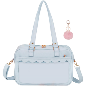 Sac messager carré Ita en cuir PU pour femme, vente directe d'usine, étanche, durable, fermeture éclair, grande capacité - Product Image 4