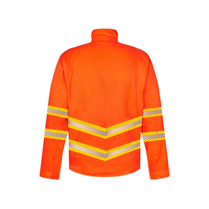 Combinaisons en coton élégantes pour hommes, classe 2 ANSI, haute visibilité, réfléchissantes, fermeture éclair intégrale, travail en extérieur, port facile, logo personnalisé - Product Image 4