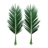 Feuilles artificielles tropicales pour intérieur et extérieur, en promotion, grandes feuilles de palmier décoratives, feuilles de cocotier