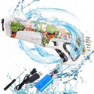 Pistola de Agua de Plástico, Inyector Eléctrico Automático, Pistola de Agua de Juguete de Alta Capacidad para Niños - Product Image 4