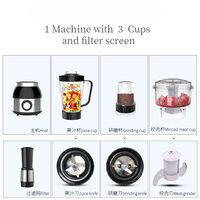 Extracteur de jus automatique domestique, petite machine à lait de soja chauffante, robot culinaire multifonctionnel électrique, mixeur broyeur