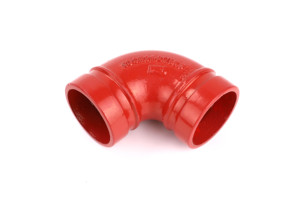 WFHSH 유연한 금속 2 "파이프 피팅 팔꿈치 90 도 홈 팔꿈치 UL FM 파이프 소방 시스템 용 팔꿈치 - Product Image 2