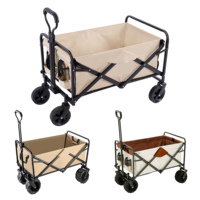 Chariot utilitaire pliable en acier inoxydable robuste - Chariot de courses pliable - Capacité de plus de 100 L - Poignée réglable - Roues universelles