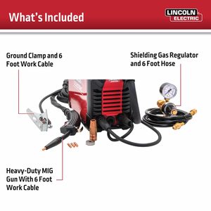 Lincoln Electric 90i MIG Welder 120V Portable <b>Welding</b> Machine With Shoulder Strap For Residential Use - Product Image 5