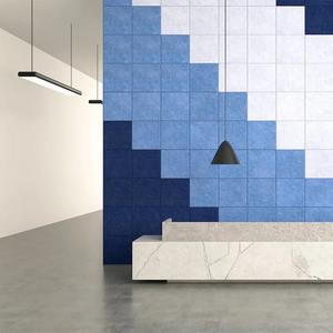 Panneau acoustique moderne en fibre de PET 100% de qualité européenne 9 mm/12 mm avec un design de modèle 3D, panneau mural et de plafond dense et épais - Product Image 3