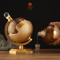 Bouteilles en verre de 1500 ml et 2500 ml, bouteilles en verre en forme de ballon de football, de basketball et de volley-ball, bouteilles en verre décoratives