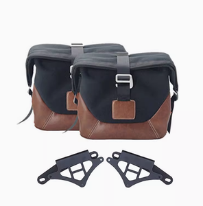 Sacoches latérales en toile imperméables pour <span class=keywords><strong>moto</strong></span>, capacité 40L, sacoches rétro à dégagement rapide avec poche pour casque pour VOGE 500AC - Product Image 2