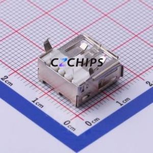 KH-AF90DIP-112 <b>USB</b> Connector Bent Lead Through Hole Connector Type-<b>A</b> <b>USB</b> <b>2.0</b> Female Right Angle Insert - Product Image 2
