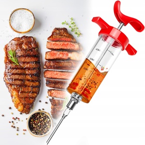 Inyector de carne de acero inoxidable para salsa BBQ, jeringa ecológica para marinada y sazonado - Product Image 1