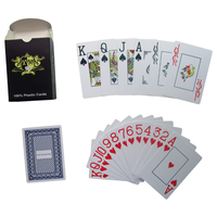 Cartes à jouer en plastique personnalisées avec finition brillante, imprimées en offset, 63x88 mm, pour le jeu de poker TEXAS HOLD'EM - Utilisation familiale