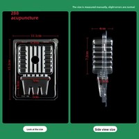 Trois packs de semis de fleurs Solutions d'emballage à clapet en PVC PET transparent pour plantes vivantes et plantes en pot Boîtes