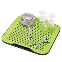 Siliconen Dish Drogen Mat Voor Meerdere Gebruik, Makkelijk Schoon, Milieuvriendelijke, hittebestendige Siliconen Mat Voor Aanrecht Of Sink