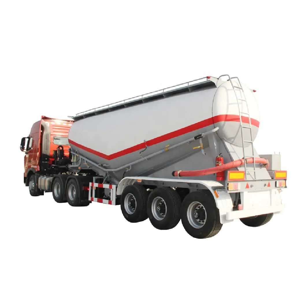 2024 new 43m 3 Bulk Cement Silo Tanker Semi-remorque Transport Ciment Tanker Powder Semi Trailer Trailer For Sale