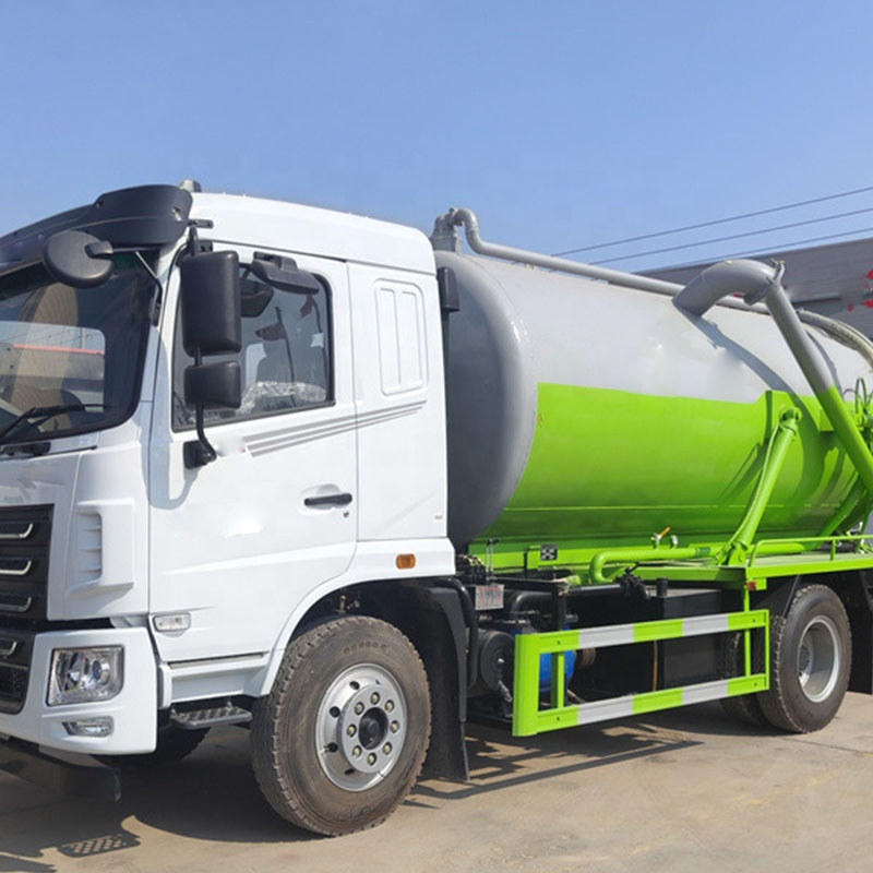 China Wholesale Mini Truck Diesel Light 12T Cleaning Sewage Truck 100Kw 150Kw Sewage Suction Trucks System for Dongfeng