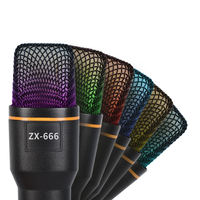 Micrófono USB ZX-666 Plug and Play compatible con PC y teléfono para transmisión en vivo y grabación