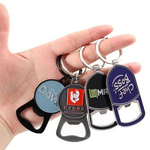 <b>Custom</b> Metal <b>Keychain</b> Bottle Opener Personalized Stainless Steel Keychains with 3D Logo for Promotional Gift - Product Image 3