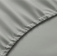 Vente flash - Ensemble de couette gris sur mesure en microfibre, 7 pièces, taille King Queen