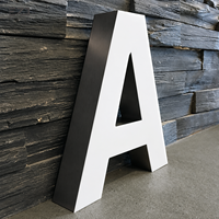 Letras de Canal LED con Iluminación Frontal Personalizadas EZD, Letrero 3D con Logotipo para Tienda o Restaurante, Letrero Publicitario Exterior para Negocios