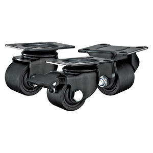 <span class=keywords><strong>1</strong></span>''<span class=keywords><strong>1</strong></span>.2''<span class=keywords><strong>1</strong></span>.5''2''2.5''3 ''Plaque supérieure Profil bas Petites roues Roulettes de réfrigérateur en nylon à centre de gravité bas pour service moyen - Product Image 4