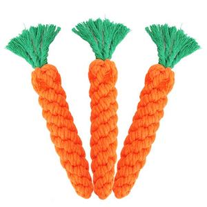 Yüksek kaliteli simüle havuç pamuk halat köpek çiğneme oyuncakları agresif Chewer Pet örgü interaktif hareket oyuncaklar - Product Image 2