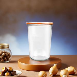 Recipientes de vidrio herméticos versátiles para despensa y organización de cocina Capacidad de 350ml y 800ml para alimentos secos, <span class=keywords><strong>pasta</strong></span> y granos de café - Product Image 3