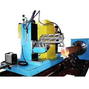 Hot sale cina CNC plasma mesin pemotong tabung pipa baja mesin pemotong