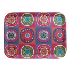 Bandeja de fibra de bambú con estampado de calcomanías, bandeja bonita para restaurante - Product Image 6