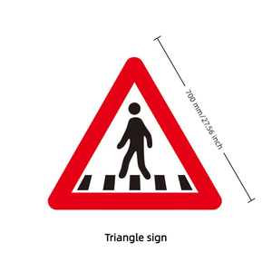 سلامة التحذير العاكسة للحد من السرعة التي تتحرك ببطء لوحة تسجيل حركة المرور المصنوعة خصيصًا من الألومنيوم - Product Image 3