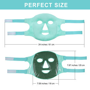 Masker tanah liat paket terapi panas & dingin wajah penuh fleksibel untuk perlengkapan rehabilitasi pereda sakit kepala pendingin & pemanas - Product Image 6