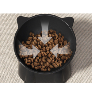 Large Capacity <strong>Plastic</strong> Eco-friendly Solid Pet Food <strong>Bowl</strong> for <strong>Dogs</strong> &amp; Cats Classics High Foot Design Oblique Neck Protection - Product Image 3