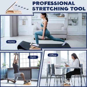 Wooden Fitness Stretching Board 40x30x3.5cm Adjustable Non Slip For Gym Equipment Universal Use - Product Image 4
