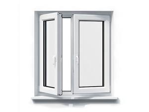 Fenêtre coulissante à double vitrage insonorisée en alliage d'aluminium avec moustiquaire, design imitation bois, pour cuisine et hôtel, horizontale - Product Image 1