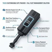 Traceur GPS Cartrack Tk003 Mini GSM 2G avec alarme SOS et détection ACC, montage sur tableau de bord, suivi sur PC, garantie 1 an
